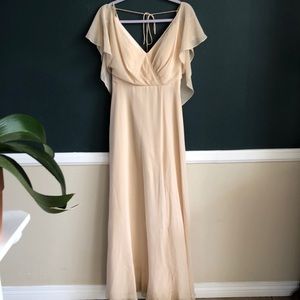 Jenny Yoo Cream Bridesmaid Dress